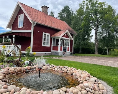 Cozy cottage on a farm.