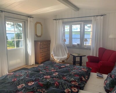 Beach Cabin Directly On Lake Sävsjön, Rowboat