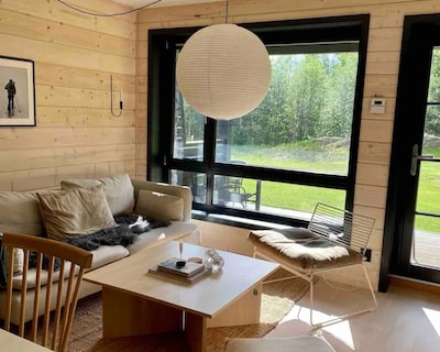 Newly-built apartment with a cottage feel