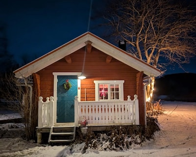 Log Cabin With Fireplace And Sauna. Beautiful View